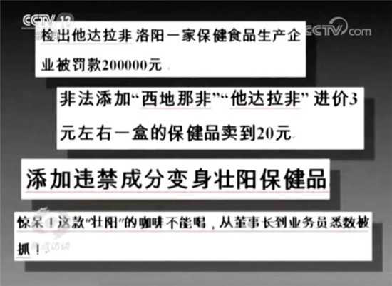 咖啡里添加“新伟哥”？警惕这些非法添加食品！5